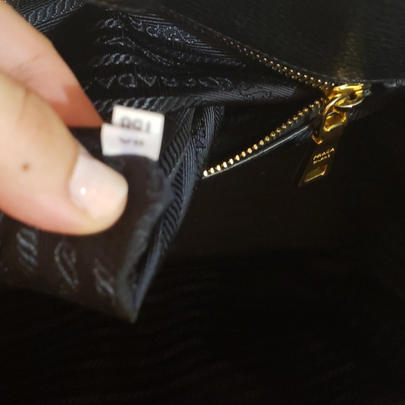 Prada Black Pebble Leather Top Handle Tote - Picture 11 of 12